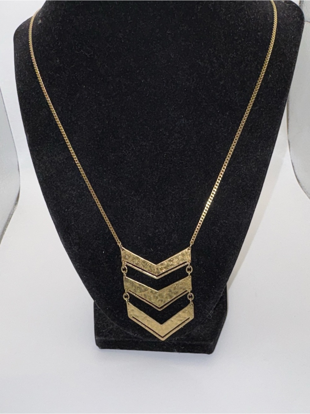 Silpada KR Gold Chevron Pendant Necklace